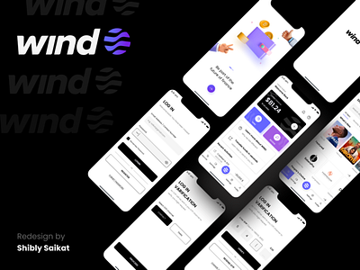 WIND app redesign design ui ux