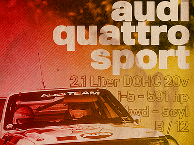 Group B - Audi Quattro Sport