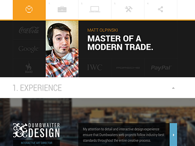 Personal Website Redesign design interactive interface portfolio ui ux web website work