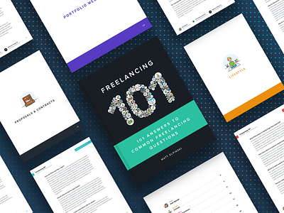 Freelancing 101 eBook [Free Download!] book cover design ebook ebook cover ebook design freebie freelance graphic design pdf
