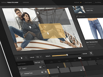 Revised Video Editor design editor interactive interface media player track ui ux video web
