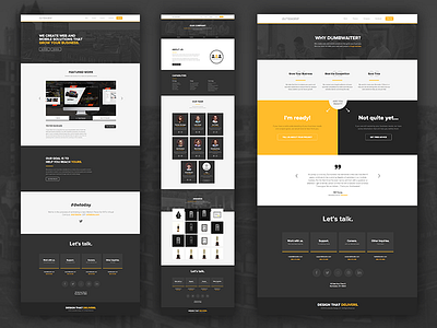 Dumbwaiter Website Redesign 2015 branding business design identity interface redesign ui ux website