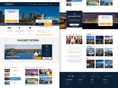 Travel Website Concept branding business design identity interface redesign ui ux website