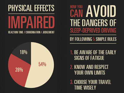 Drowsy Driving Brochure 2 ad brochure driving print type typography