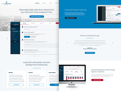 InformAnalytics Marketing Website analytics design graphic design interface marketing website ui ux website