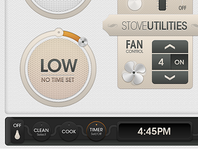 Stove & Oven Close Up controls ipad oven stove ui