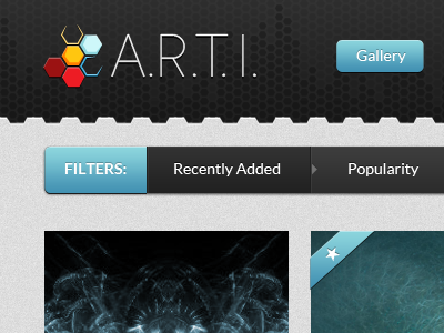 A.R.T.I. Website Header & Logo header logo navigation ui web