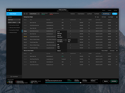 Media Asset Player app desktop interface media player player ui ux video