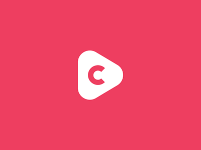 Cinematique Logo branding c logo design icon logo mark play video