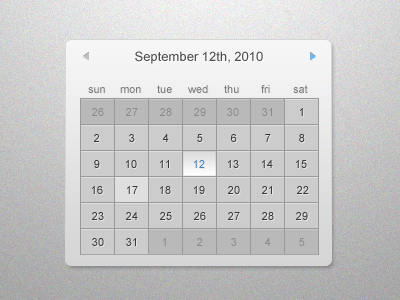 Calendar Rebound (Light) calendar