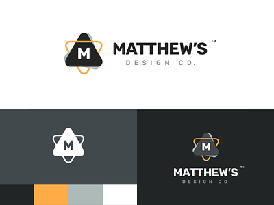Matthew's Design Co. [Brand Launch] branding branding design design illustrator logo typography vector