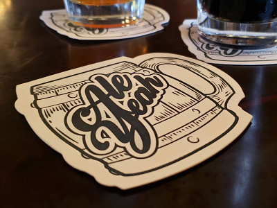 Letterpress Coasters @coasters diecut letterpress vector