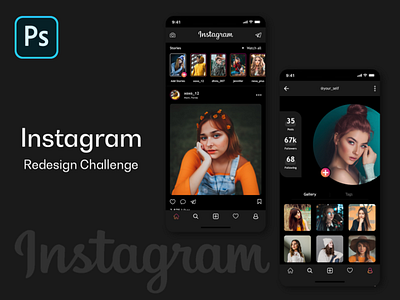 Instagram Redesign app design ui ux
