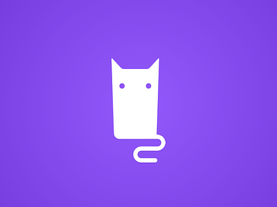 curious logomark app cat cat logo curious entrepreneur minimal new app startup use curious