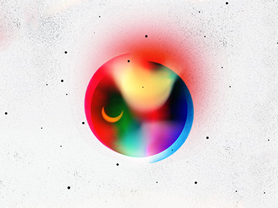 Midnight Mingle bright colorful experimental future gradient space texture