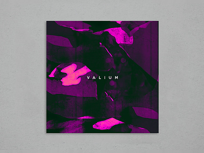 Sticky Blood - Valium abstract album cover art music single texture