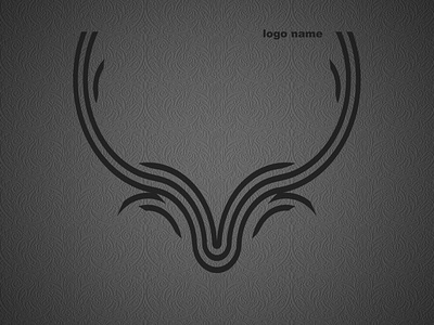 Deer head logo stylized black blue booklet deer design graphic head illustration minimal pattern red stylized vector