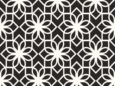 Seamless Arabic pattern app arabic art black booklet design flowers geometric graphic illustration lines minimal pattern poster print typography ux vector
