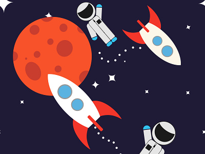 Space illustration of children's clothing pattern