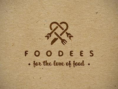 Foodees branding food foodies heart logo love