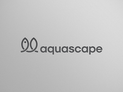 Aquascape - Fish + Plant aqua aquascape brand community fish logo logomark plant scaping