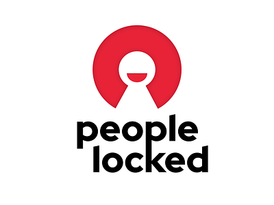 People Locked Logo Concept branding character clean concept coronavirus covid19 happy home key lettering lock logo logos people rebranding red safe simple tech unfold