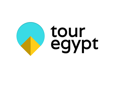 Tour Egypt Logo Concept icon illustration typography vector web