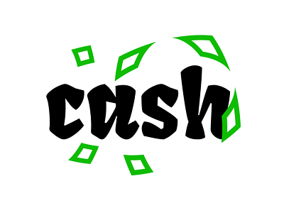Cash | Logo Exploration app branding cash concept design ecommerce green illustration logo logotype money paper payments rebranding rich secure shop typography ui ux