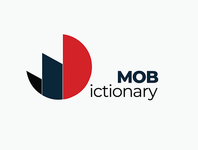 MOB Dictionary app books branding design dictionary documents flat icon logo minimal nuces typography ui ux