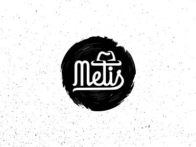 Metis Logo band brush dubai emblem hat illustration logo metis pepperweb script