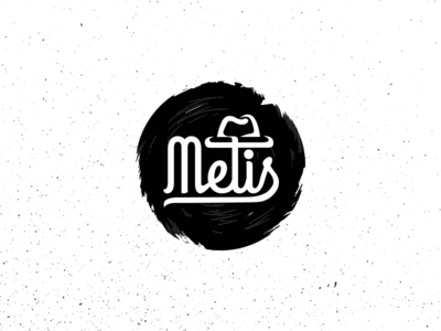 Metis Logo band brush dubai emblem hat illustration logo metis pepperweb script
