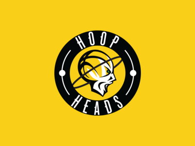 Hoopheads Logo ball basket basketball dubai emblem hoopheads illustration logo pepperweb team