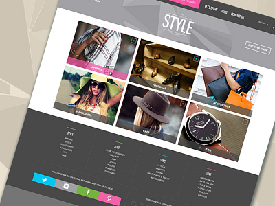 E-Commerce Fashion e commerce fashion homepage pepperweb style uiux webdesign webpage website