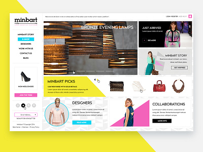 E-commerce Website Design clothing ecommerce homepage innerpages layout pepperweb webdesign website