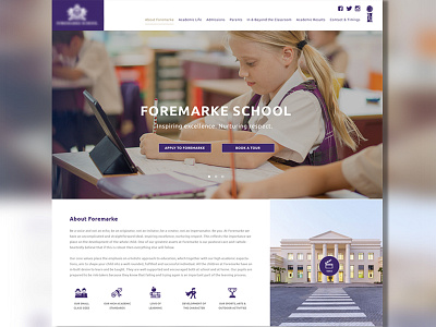 School Website children education homepage innerpages layout pepperweb schools uiux webdesign webpage website