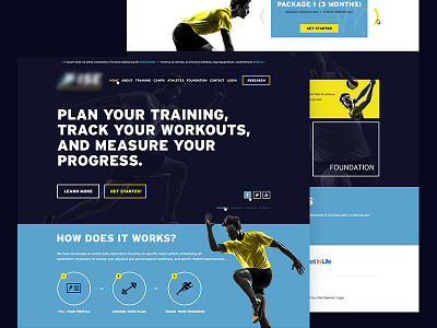 Web Portal for Sports & Fitness consultation fitness gym homepage innerpages layout sports uiux webdesign webpage website workout