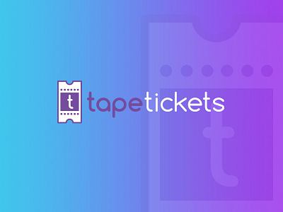 Tapetickets Logo brand identity branding color design emblem gradient identity illustration logo logo design pictorialmark wordmark