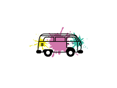 Fun Van branding car colors design identity logo pepperweb typography van vehicles wordmark