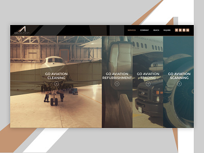 Aviation Services Web Design aviation homepage innerpages layout pepperweb uiux webdesign webpage website