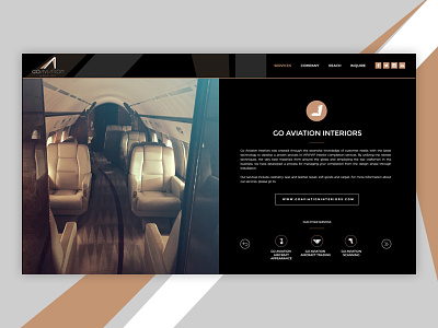 Aviation Services Web Design aviation homepage innerpages layout pepperweb uiux webdesign webpage website