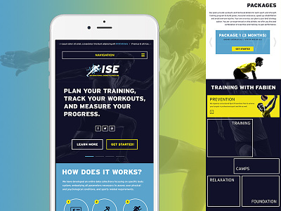 Mobile Website exercise fitness gym homepage innerpages layout mobile mobilewebsite pepperweb webdesign website