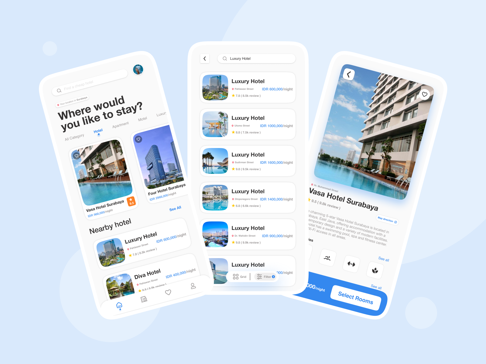 Booking Hotel - UI Mobile Design by Faris🤘 on Dribbble