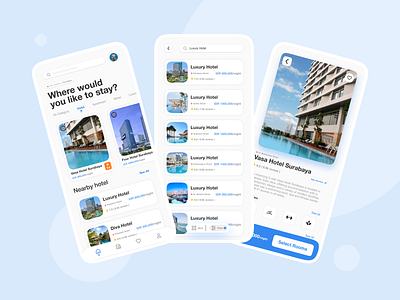 Booking Hotel - UI Mobile Design android app appdesign booking app design ios mobile app mobile ui ui ui ux uidesign uimobile uiux