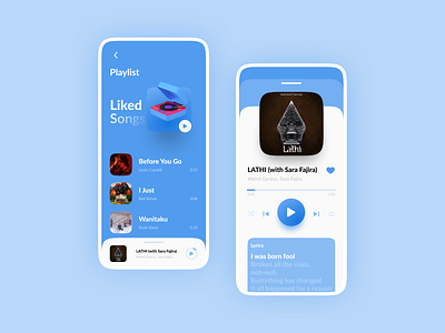 Music Player 🎧 - UI Mobile android app appdesign design ios mobile app mobile ui music music app music player ui ui ux uidesign uimobile uiux