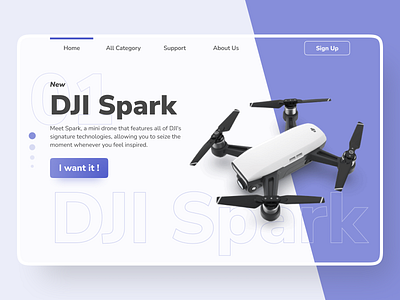 UI Landing Page - Drone Store