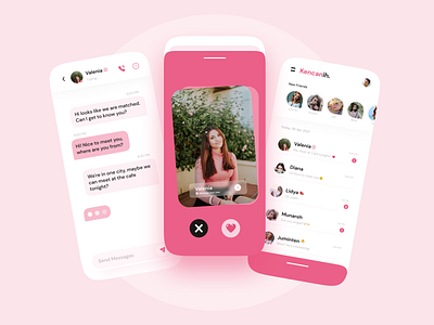 Dating App 💞 - UI Mobile android app android design app design dailyui dating datingapp design ios mobile app mobile app design mobile design mobile ui ui uidaily uidailychallenge uidesign uimobile uiux uiux design uiuxdesign