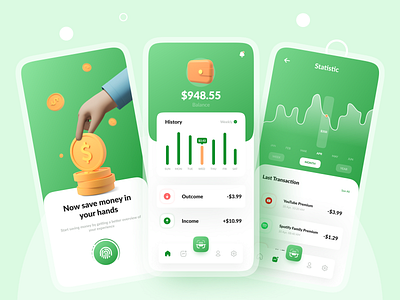 Personal Financial 🤑 - UI Mobile android app appdesign design finance finance app finances ios mobile app mobile design mobile ui ui ui ux ui design uidesign uiux