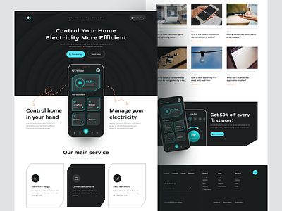 Smart me - Smart Home Landing Page