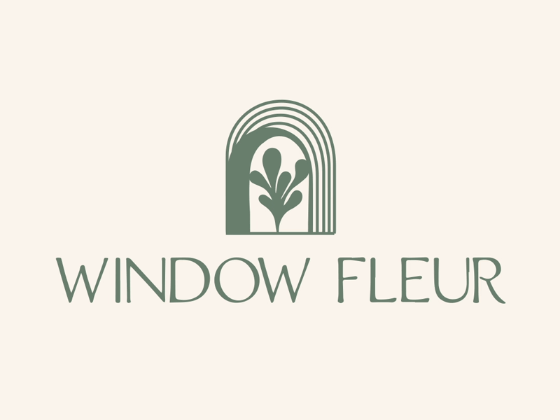 Window Fleur logotype animation @windowfleur aftereffects branding elegant feminine logo flowers gif logo animation logo motion motion graphics