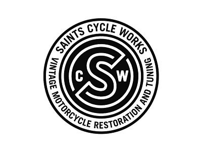 Saints Cycle Works Logo chattanooga logo saints cycle works